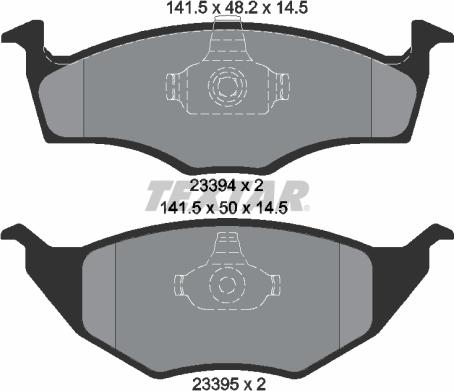 Textar 2339402 - Тормозные колодки, дисковые, комплект autospares.lv