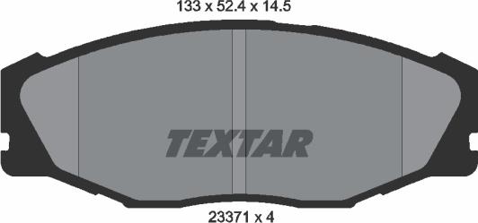 Textar 2337101 - Тормозные колодки, дисковые, комплект autospares.lv