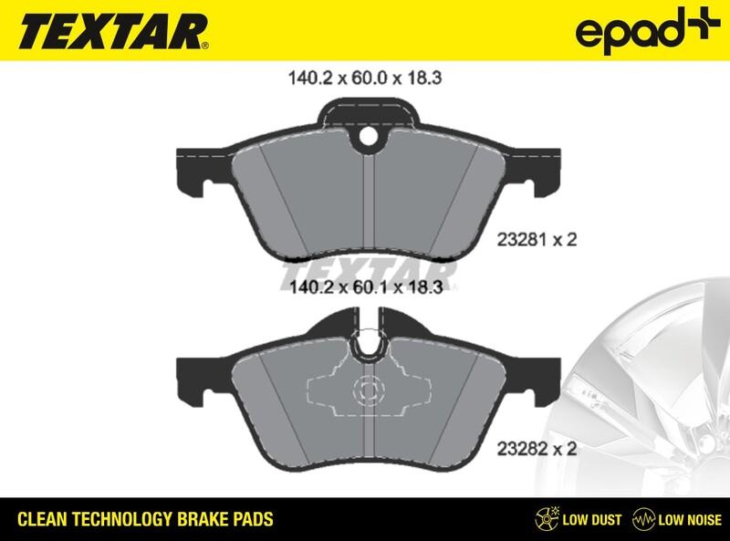 Textar 2328101CP - Тормозные колодки, дисковые, комплект autospares.lv