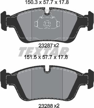 Textar 89014700 - Дисковый тормозной механизм, комплект autospares.lv