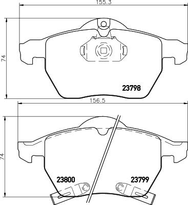 Textar 2379801 - Тормозные колодки, дисковые, комплект autospares.lv