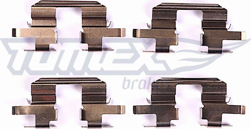 TOMEX brakes TX 44-67 - Комплектующие для колодок дискового тормоза autospares.lv