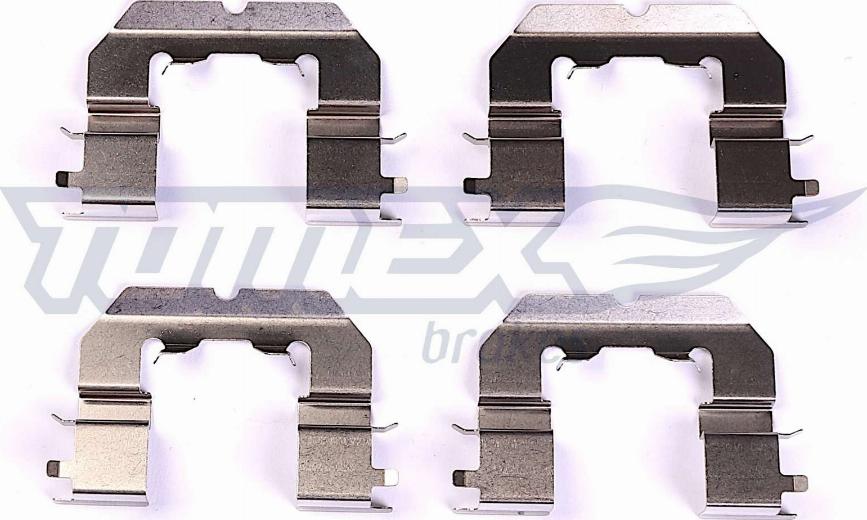 TOMEX brakes TX 44-80 - Комплектующие для колодок дискового тормоза autospares.lv