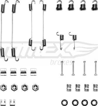 TOMEX brakes TX 40-42 - Комплектующие, барабанный тормозной механизм autospares.lv