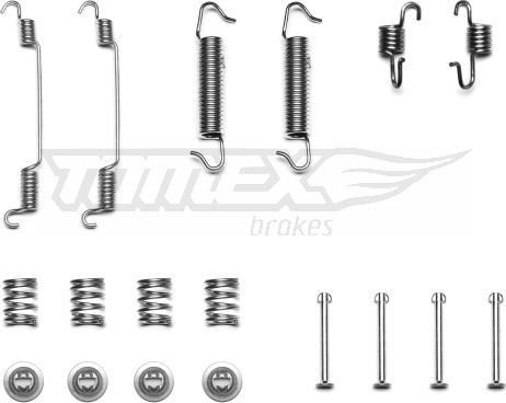 TOMEX brakes TX 40-47 - Комплектующие, барабанный тормозной механизм autospares.lv