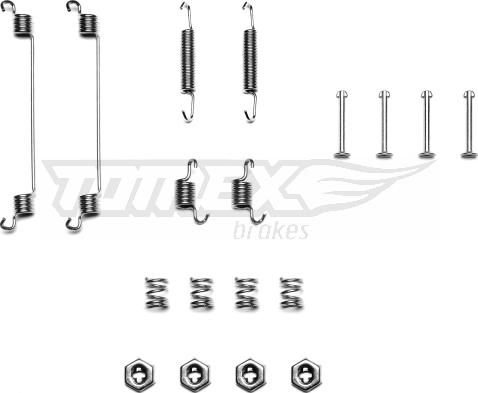 TOMEX brakes TX 40-09 - Комплектующие, барабанный тормозной механизм autospares.lv