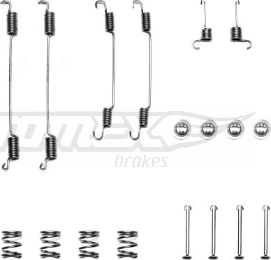 TOMEX brakes TX 40-13 - Комплектующие, барабанный тормозной механизм autospares.lv