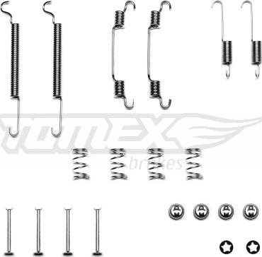 TOMEX brakes TX 40-34 - Комплектующие, барабанный тормозной механизм autospares.lv