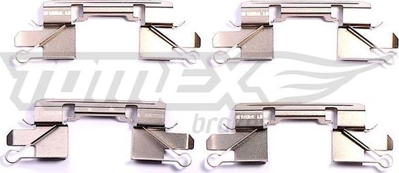 TOMEX brakes TX 43-91 - Комплектующие для колодок дискового тормоза autospares.lv