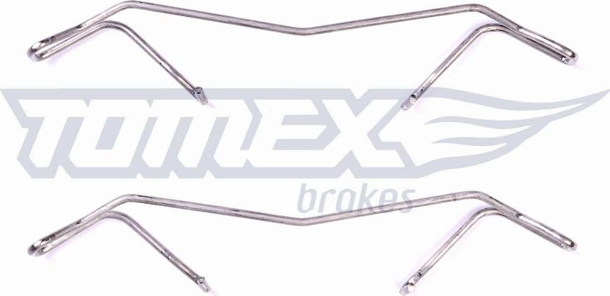 TOMEX brakes TX 43-07 - Комплектующие для колодок дискового тормоза autospares.lv