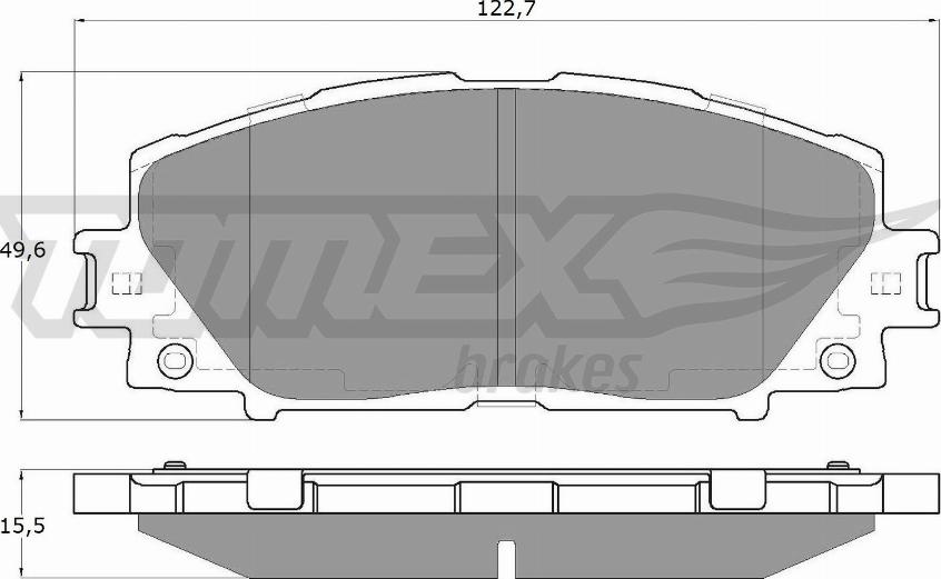 TOMEX brakes TX 19-35 - Тормозные колодки, дисковые, комплект autospares.lv