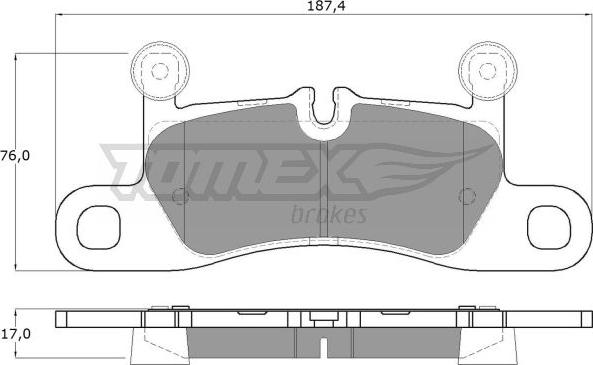 TOMEX brakes TX 19-26 - Тормозные колодки, дисковые, комплект autospares.lv