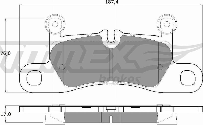 TOMEX brakes TX 19-26 - Тормозные колодки, дисковые, комплект autospares.lv