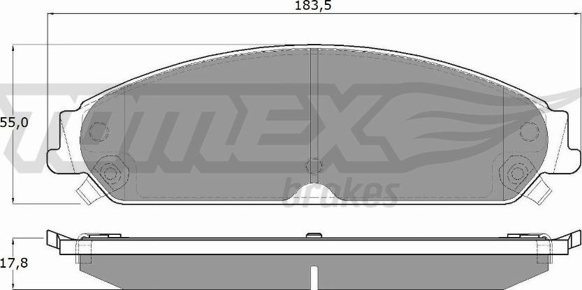 TOMEX brakes TX 19-20 - Тормозные колодки, дисковые, комплект autospares.lv