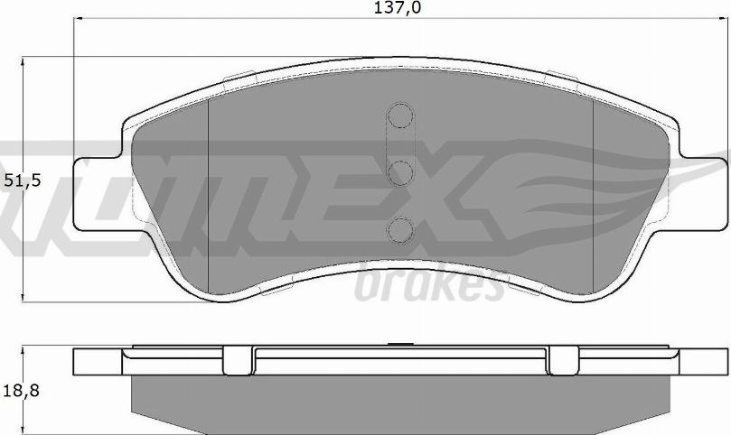 TOMEX brakes TX 14-64 - Тормозные колодки, дисковые, комплект autospares.lv