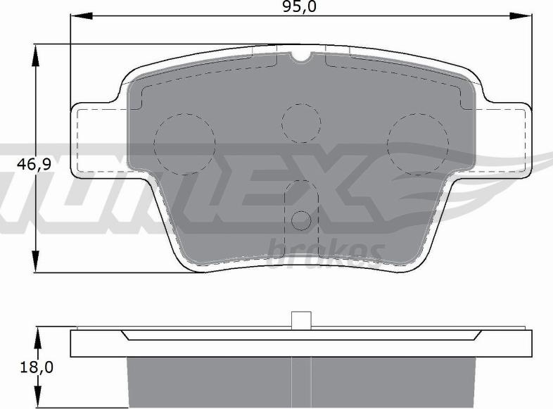 TOMEX brakes TX 14-65 - Тормозные колодки, дисковые, комплект autospares.lv