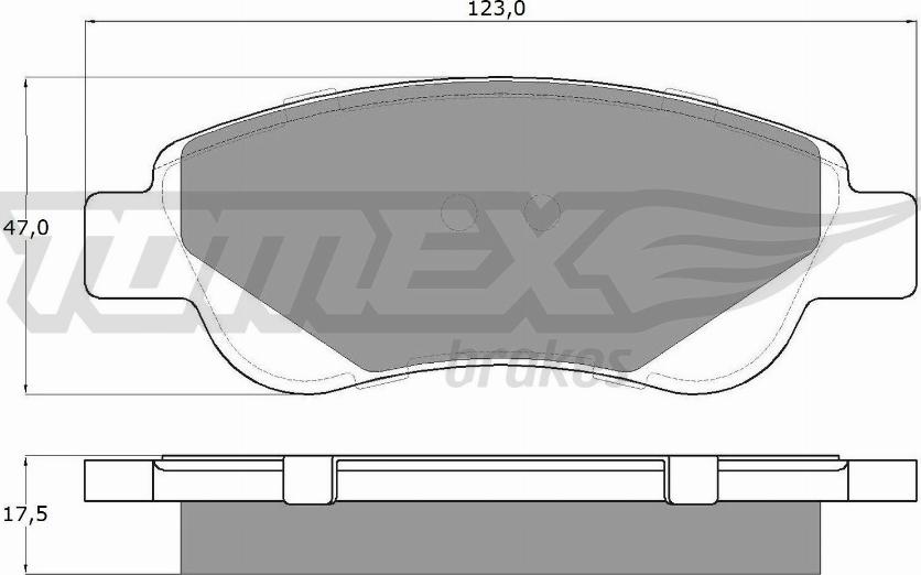 TOMEX brakes TX 14-37 - Тормозные колодки, дисковые, комплект autospares.lv