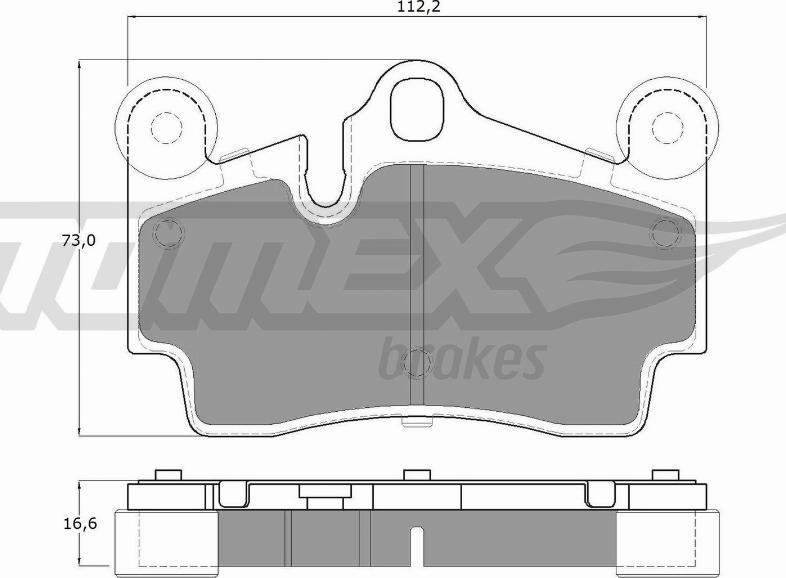 TOMEX brakes TX 14-76 - Тормозные колодки, дисковые, комплект autospares.lv