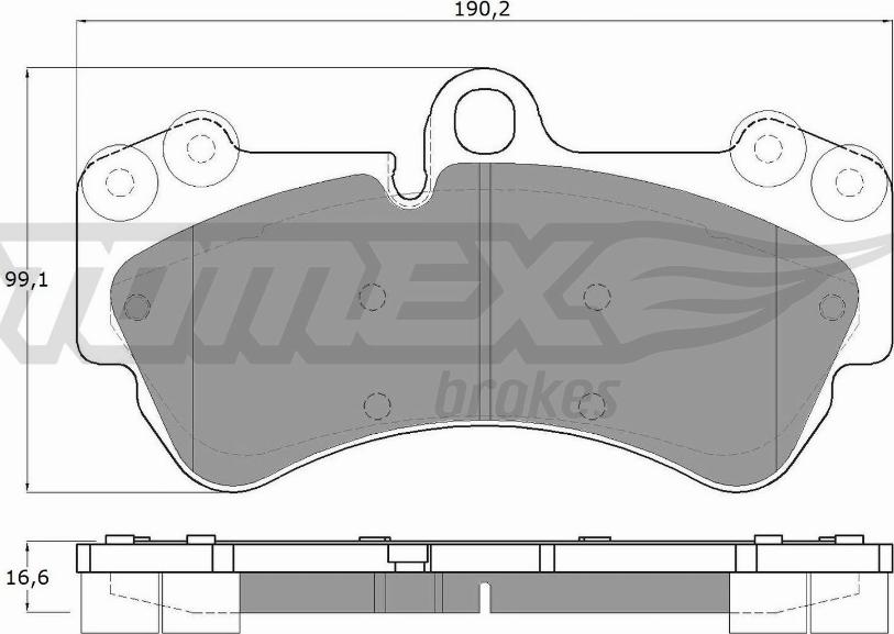 TOMEX brakes TX 15-16 - Тормозные колодки, дисковые, комплект autospares.lv