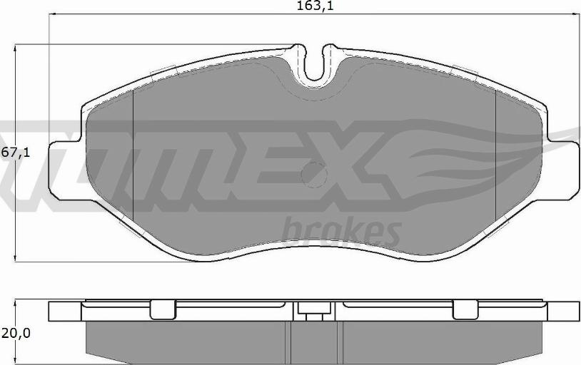 TOMEX brakes TX 15-86 - Тормозные колодки, дисковые, комплект autospares.lv