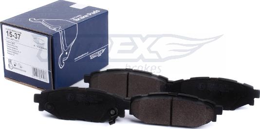 TOMEX brakes TX 15-37 - Тормозные колодки, дисковые, комплект autospares.lv