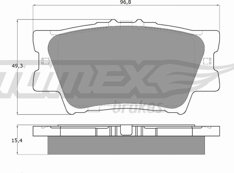 TOMEX brakes TX 15-73 - Тормозные колодки, дисковые, комплект autospares.lv