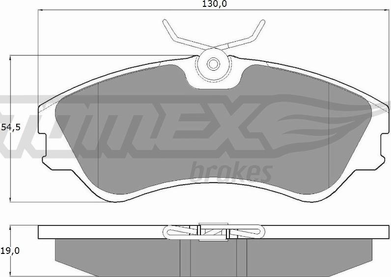 TOMEX brakes TX 10-65 - Тормозные колодки, дисковые, комплект autospares.lv