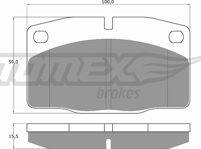 TOMEX brakes TX 10-13 - Тормозные колодки, дисковые, комплект autospares.lv