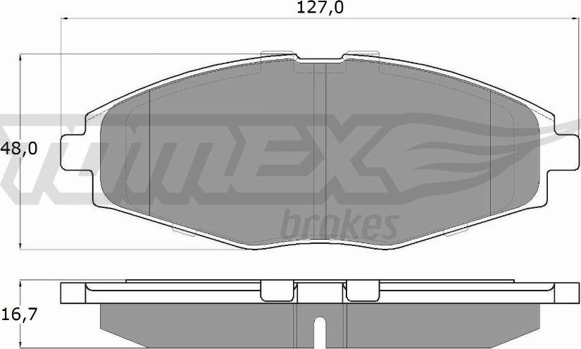TOMEX brakes TX 10-80 - Тормозные колодки, дисковые, комплект autospares.lv