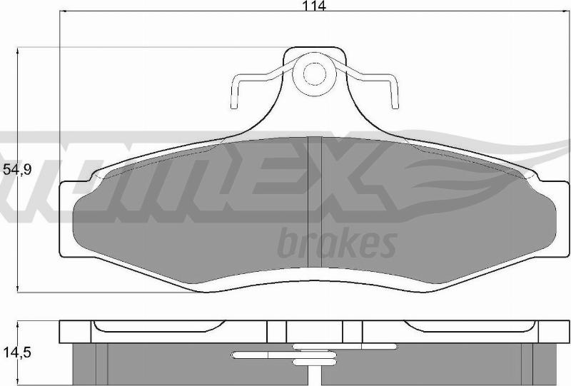 TOMEX brakes TX 10-81 - Тормозные колодки, дисковые, комплект autospares.lv