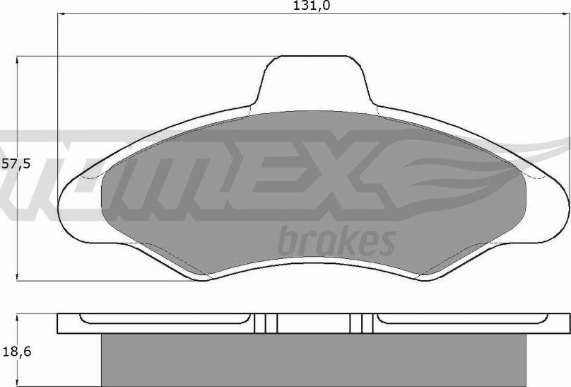 TOMEX brakes TX 10-82 - Тормозные колодки, дисковые, комплект autospares.lv