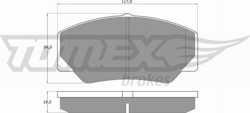 TOMEX brakes TX 10-30 - Тормозные колодки, дисковые, комплект autospares.lv