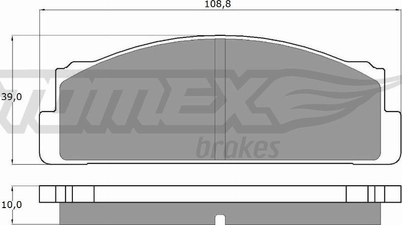TOMEX brakes TX 10-24 - Тормозные колодки, дисковые, комплект autospares.lv