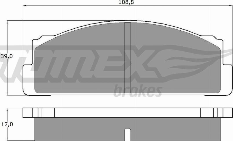 TOMEX brakes TX 10-23 - Тормозные колодки, дисковые, комплект autospares.lv