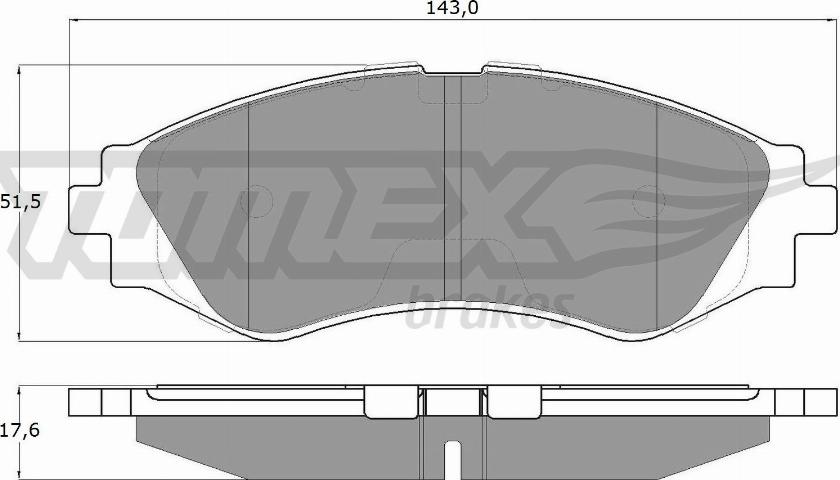 TOMEX brakes TX 10-74 - Тормозные колодки, дисковые, комплект autospares.lv