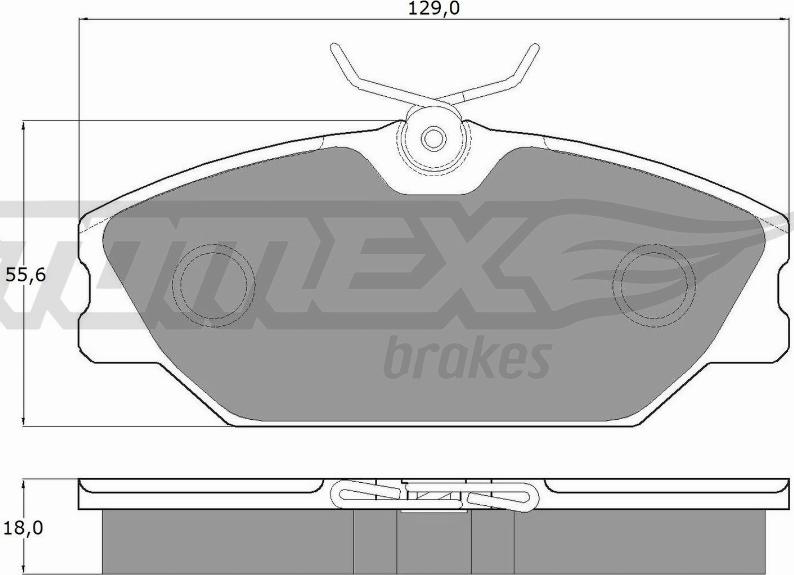 TOMEX brakes TX 10-771 - Тормозные колодки, дисковые, комплект autospares.lv