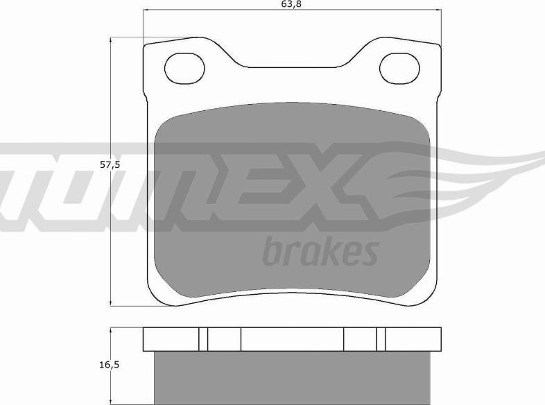 TOMEX brakes TX 11-94 - Тормозные колодки, дисковые, комплект autospares.lv