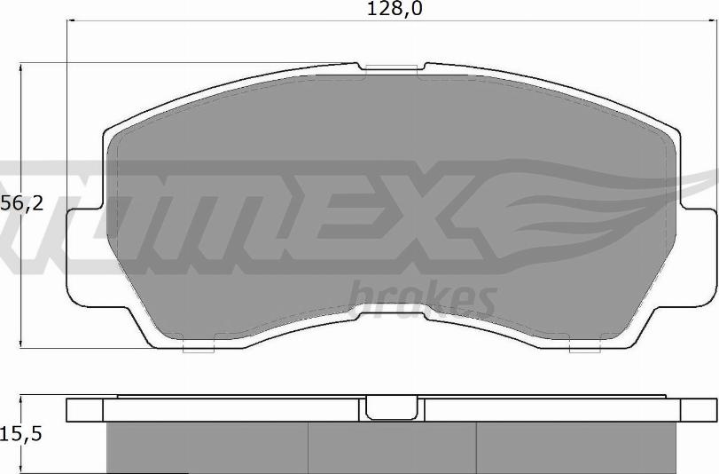 TOMEX brakes TX 11-45 - Тормозные колодки, дисковые, комплект autospares.lv