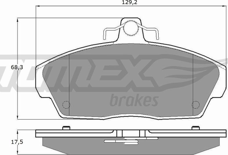 TOMEX brakes TX 11-511 - Тормозные колодки, дисковые, комплект autospares.lv