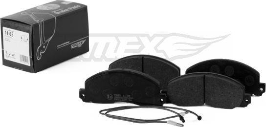 TOMEX brakes TX 11-65 - Тормозные колодки, дисковые, комплект autospares.lv