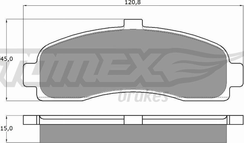 TOMEX brakes TX 11-10 - Тормозные колодки, дисковые, комплект autospares.lv