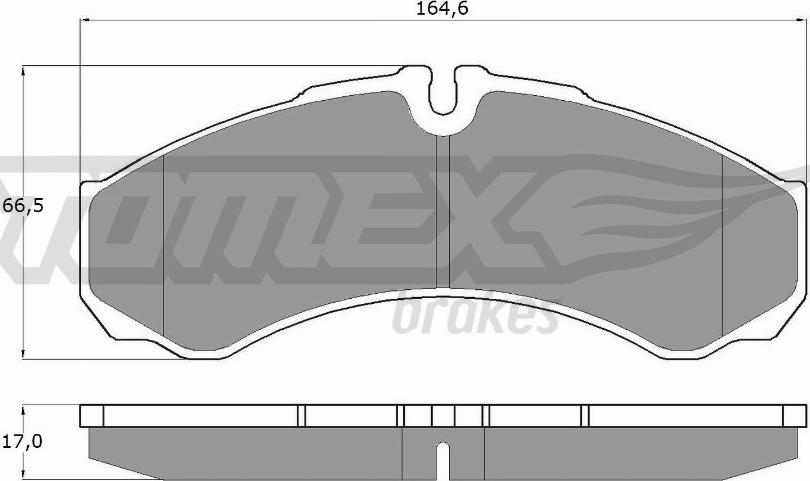 TOMEX brakes TX 11-11 - Тормозные колодки, дисковые, комплект autospares.lv