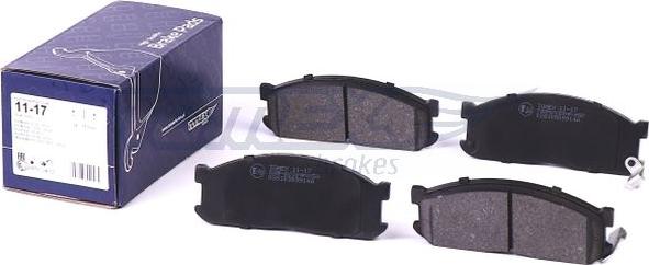 TOMEX brakes TX 11-17 - Тормозные колодки, дисковые, комплект autospares.lv