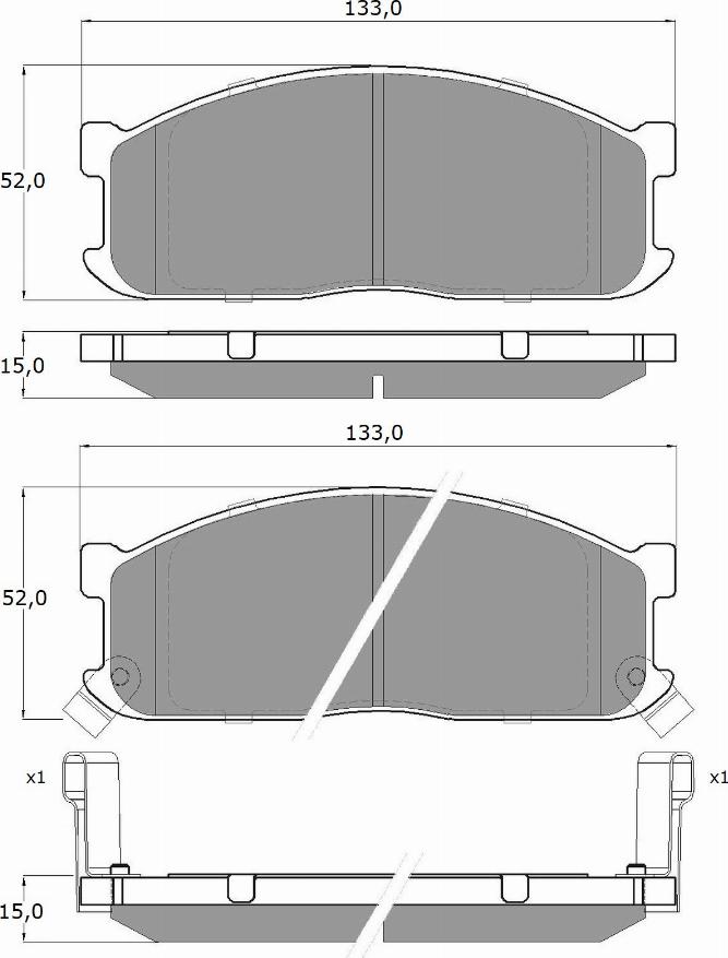 TOMEX brakes TX 11-17 - Тормозные колодки, дисковые, комплект autospares.lv