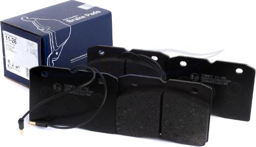 TOMEX brakes TX 11-26 - Тормозные колодки, дисковые, комплект autospares.lv