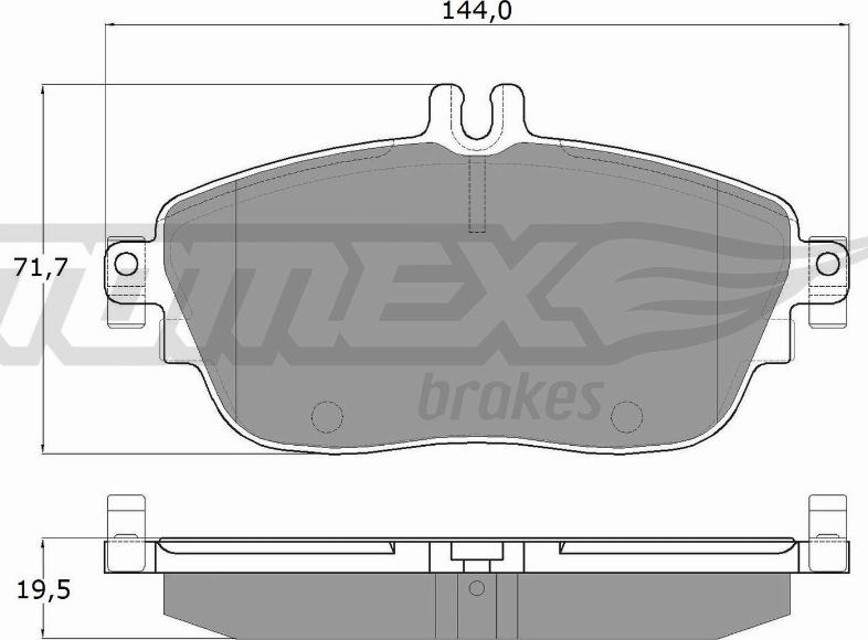 TOMEX brakes TX 18-06 - Тормозные колодки, дисковые, комплект autospares.lv