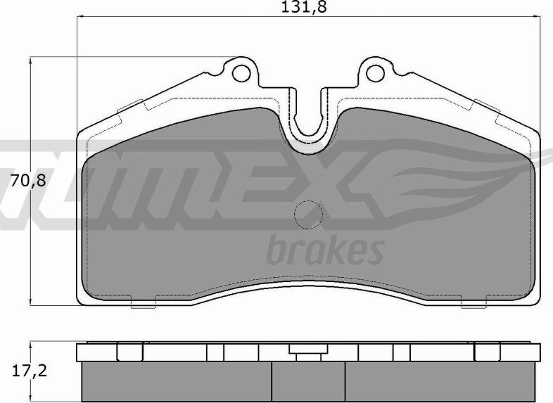 TOMEX brakes TX 18-01 - Тормозные колодки, дисковые, комплект autospares.lv