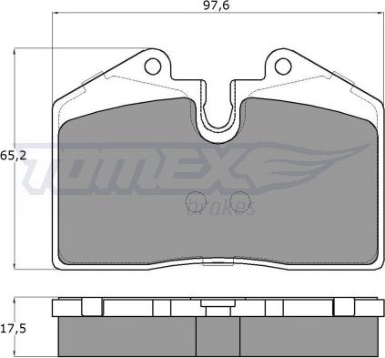 TOMEX brakes TX 18-02 - Тормозные колодки, дисковые, комплект autospares.lv