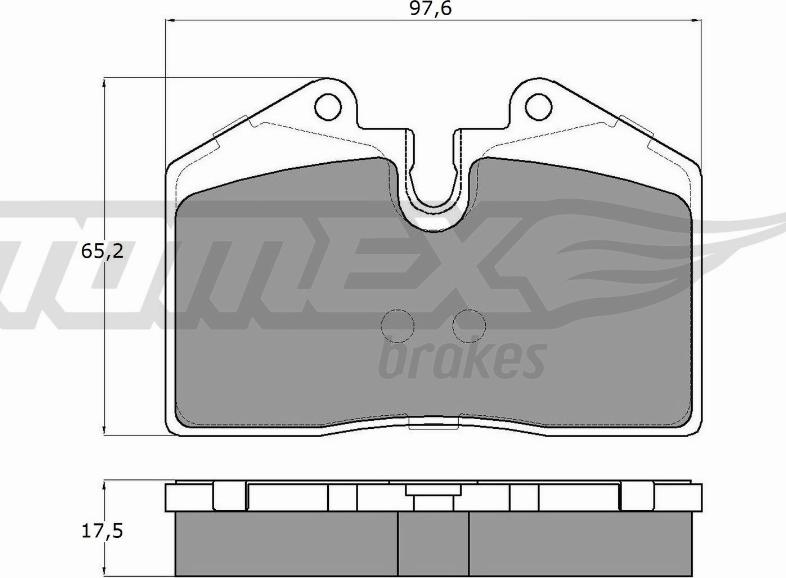 TOMEX brakes TX 18-02 - Тормозные колодки, дисковые, комплект autospares.lv