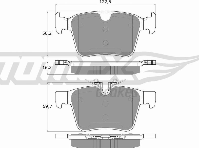 TOMEX brakes TX 18-16 - Тормозные колодки, дисковые, комплект autospares.lv